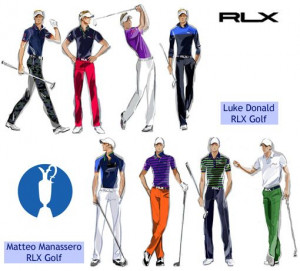 RLX golf outfits as worn by Luke Donald and Matteo Manassero
