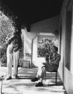 Aldous Huxley and Julian Huxley in Paris
