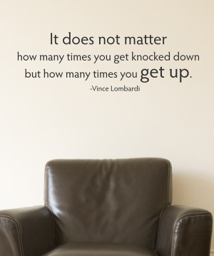 Black 'It Does Not Matter' Wall Quote