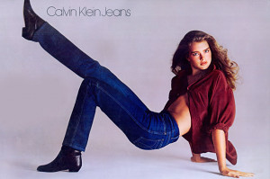 Brooke Shields in her controversial 1980 Calvin Klein Jeans ad. Photo ...