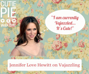 Click for more on Jennifer Love Hewitt’s love of Vajazzling .
