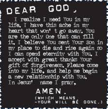 Dear God, I Realize I Need You In My Life, I Have This Ache In My ...