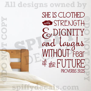PROVERBS-31-25-Strength-Dignity-Laughs-Quote-Vinyl-Wall-Decal-Decor ...