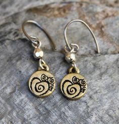 heart gold with bead earrings more journey heart bead earrings journey ...