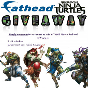 TMNT Movie Fathead Decal Giveaway