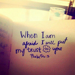 trusting god..