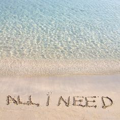 Beach Quote: Yes, this is all I need! #beachlife #beachliving