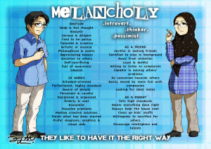 Personality Plus: Melancholy by alsyrainbow