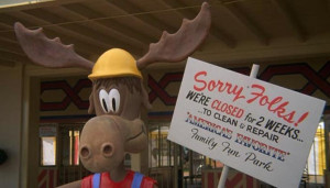 Sorry we're closed for two weeks