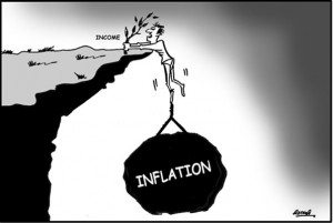 Funny Cartoon Picture on Income & Inflation 9 sep 2012