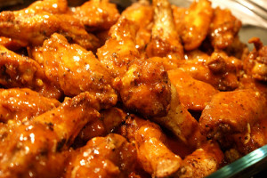 Spicy hot wings