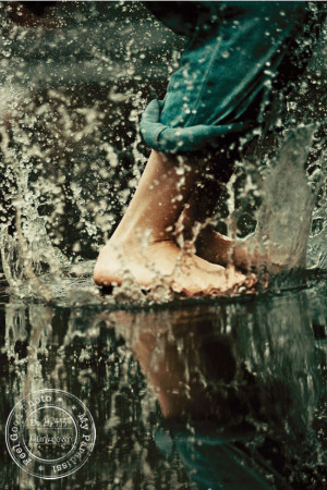 When was the last time you danced barefoot in the rain? It feels so ...