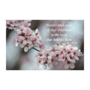 Cherry Blossom Floral Gallery Wrap Canvas