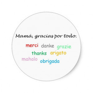 Spanish Quotes Round Sticker