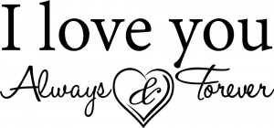 Love-you-Always-and-Forever-vinyl-wall-decal-quote-sticker-decor ...