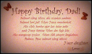 for dad from a happy birthday daddy quotes from daughter dad birth day ...