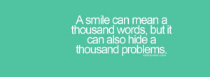 Smile can hide Thousand Problems { Facebook Timeline Cover Picture ...