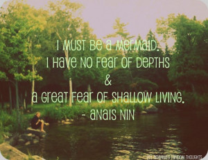 Balsam Lake, Ontario. Anais Nin quote.