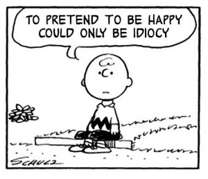 ... be happy could only be idiocy - Peanuts and Morrissey and The Smiths