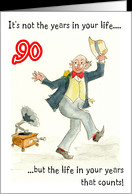 Lighthearted Birthday Card for a 90-yr-old card - Product #574395