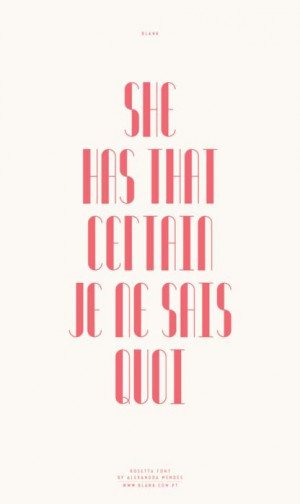 CAGED CANARY - Pink French Quote: She has that certain something