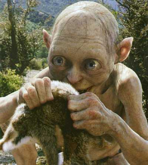 Gollum est un personnage fictif des romans de J.R.R. Tolkien, Bilbo le ...