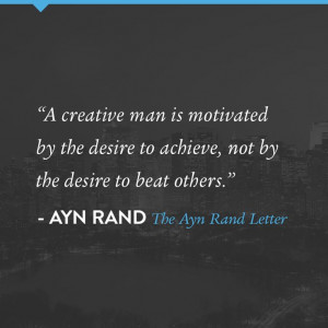 Ayn Rand quote from The Ayn Rand Letter