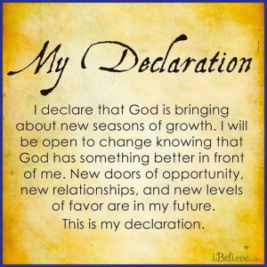 My Declaration