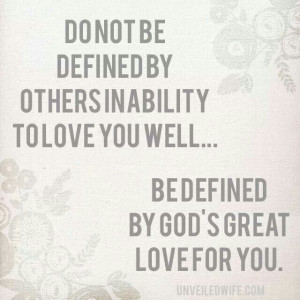 What defines you ...