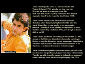 Thread: Aamir Khan biography, interesting facts, Quotes