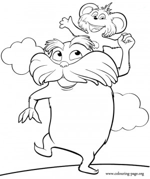 The Lorax and Pip coloring page