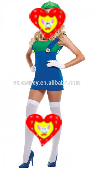 Sexy Harlequin Jester Clown Circus scary clown costume for women QAWC