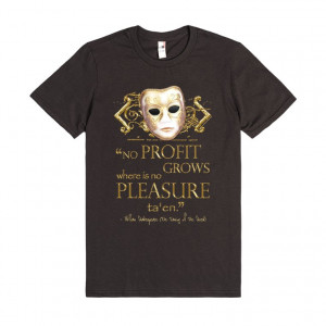 The Taming of the Shrew Pleasure Quote (Gold Version)