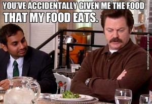 Ron Swanson’s not a vegetarian