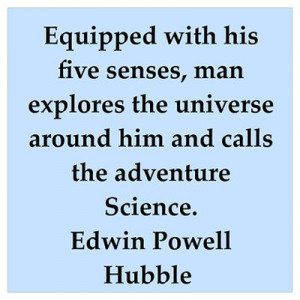 CafePress > Wall Art > Posters > edwin hubble quotes Poster