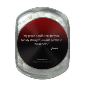 Bible Quotes Jelly Belly Mints Glass Candy Jars