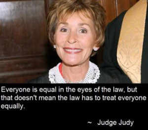 ... the law, but that doesn't mean the law has to treat everyone equally
