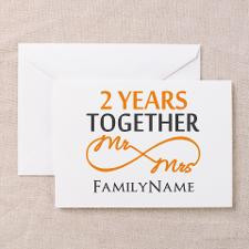 2Nd Anniversary Greeting Cards