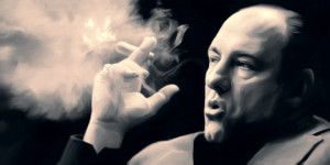 sopranos4 duo RIP James Gandolfini The Finest Cigar Smoking Mafia Boss ...