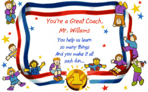 coach of the year cover verse you re a great coach mr willams you help ...