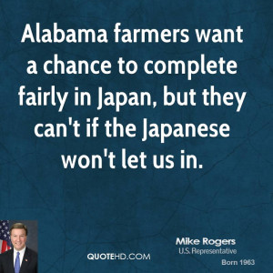 Alabama farmers want a chance to complete fairly in Japan, but they ...