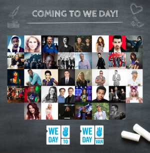 We Day! Are you ready? I am. Toronto and Vancouver Line Ups revealed.