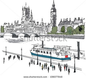Thames River Cartoon