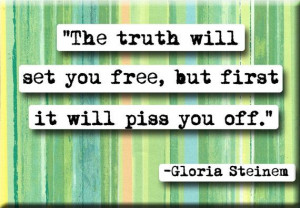 Gloria Steinem Quote Magnet no130 by ...