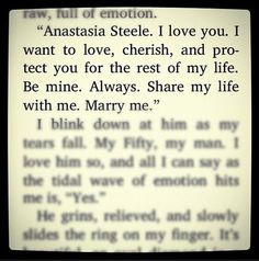 Fifty Shades Of Grey Christian Grey Ana Steele Quote Love Marriage ...