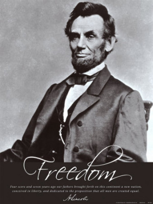 This is a photo of Abraham Lincoln on a book cover