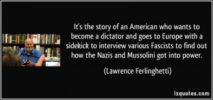 who wants to become a dictator and goes to Europe with a sidekick ...