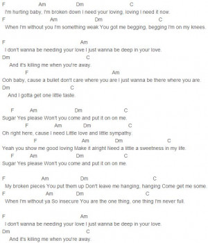 Maroon 5 Sugar Quotes