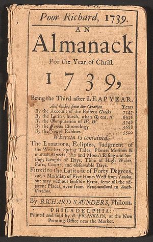 Benjamin Franklin Poor Richard's Almanac