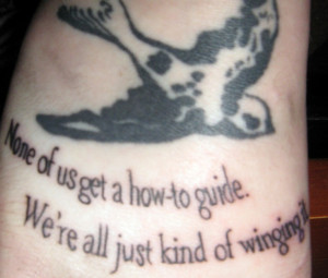 ... get a how-to guide. We're all just kind of winging it. On my footsie